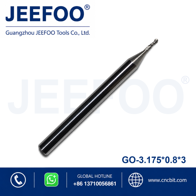 3.175x0.8x3 CNC Ball Nose Router Bit for Wood Plastic and MDF product image