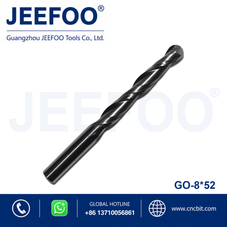 8x52 2-Flute Ball Nose Milling Cutter for Fine Finishing product image