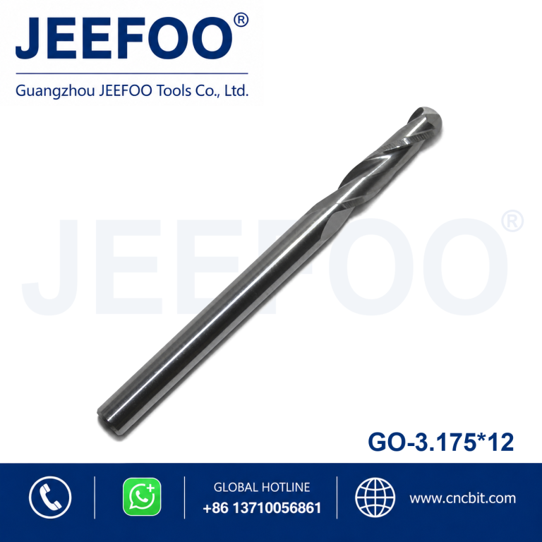 3.175x12 Solid Carbide Ball Nose Router Bit for Wood and Acrylic product image