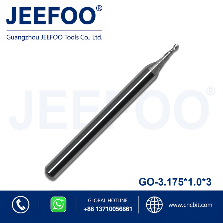 3.175x1.0x3 Double Edge Ball Nose End Mill for Fast Chip Removal product image
