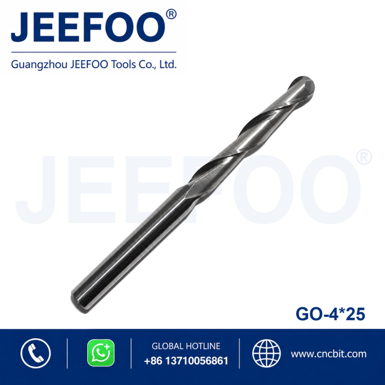 4x25 Two Flute Ball Nose End Mill for Smooth CNC Milling product image