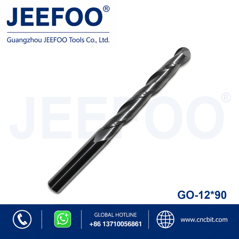 12x90 Two Flute Ball Nose End Mill for Smooth CNC Milling product image