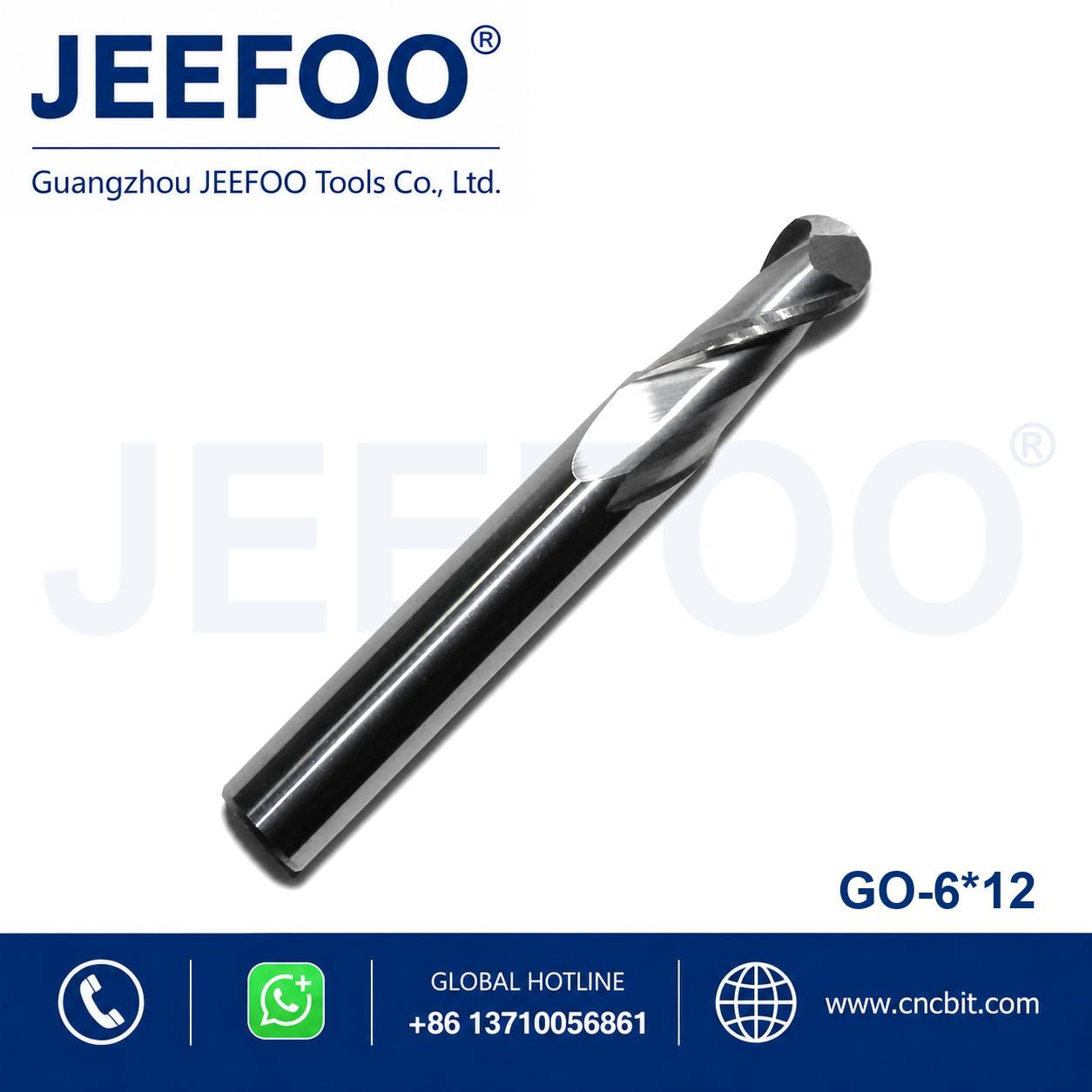 6x12 two flute ball nose end mill