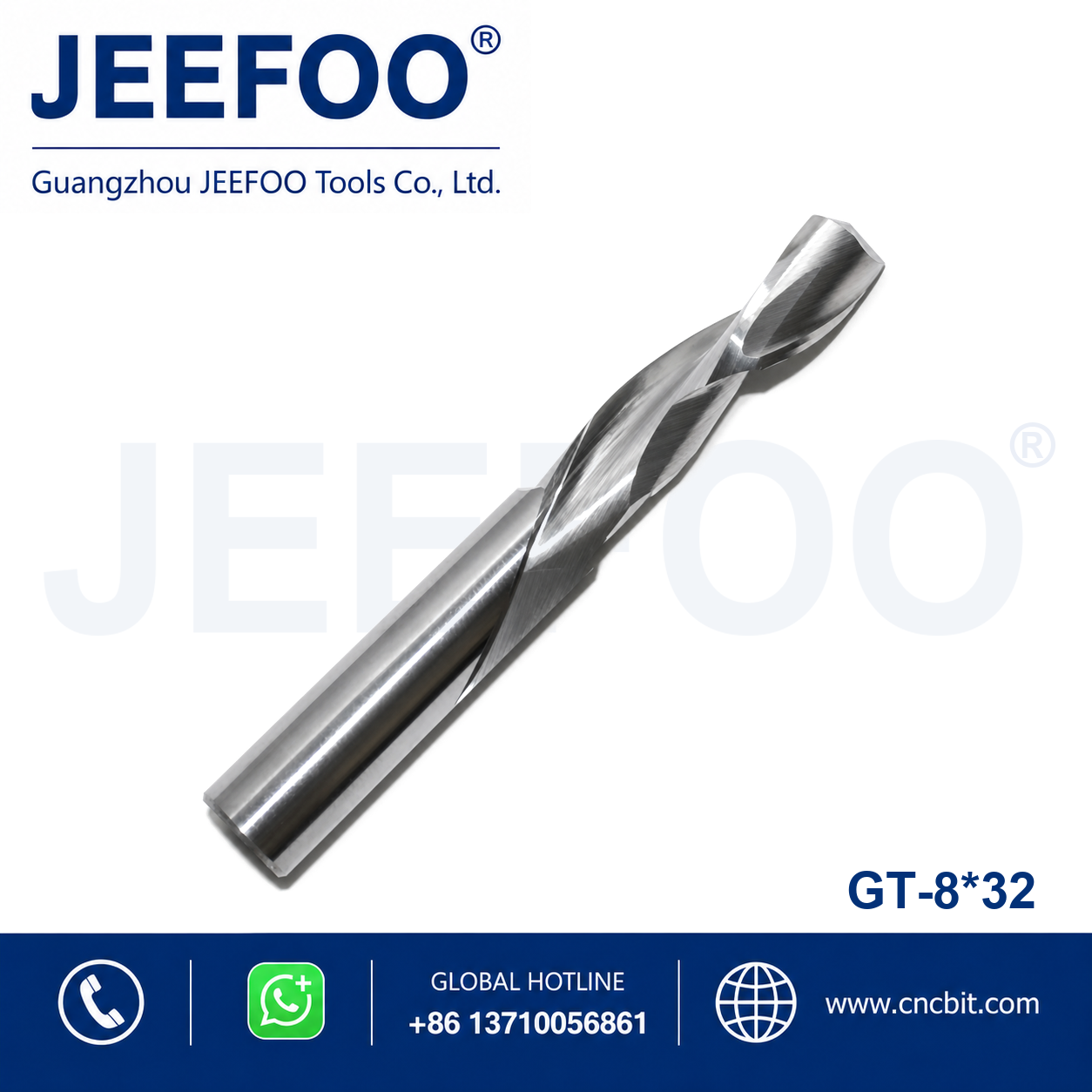 8x32 GT Carbide One Flute Compression Router Bit