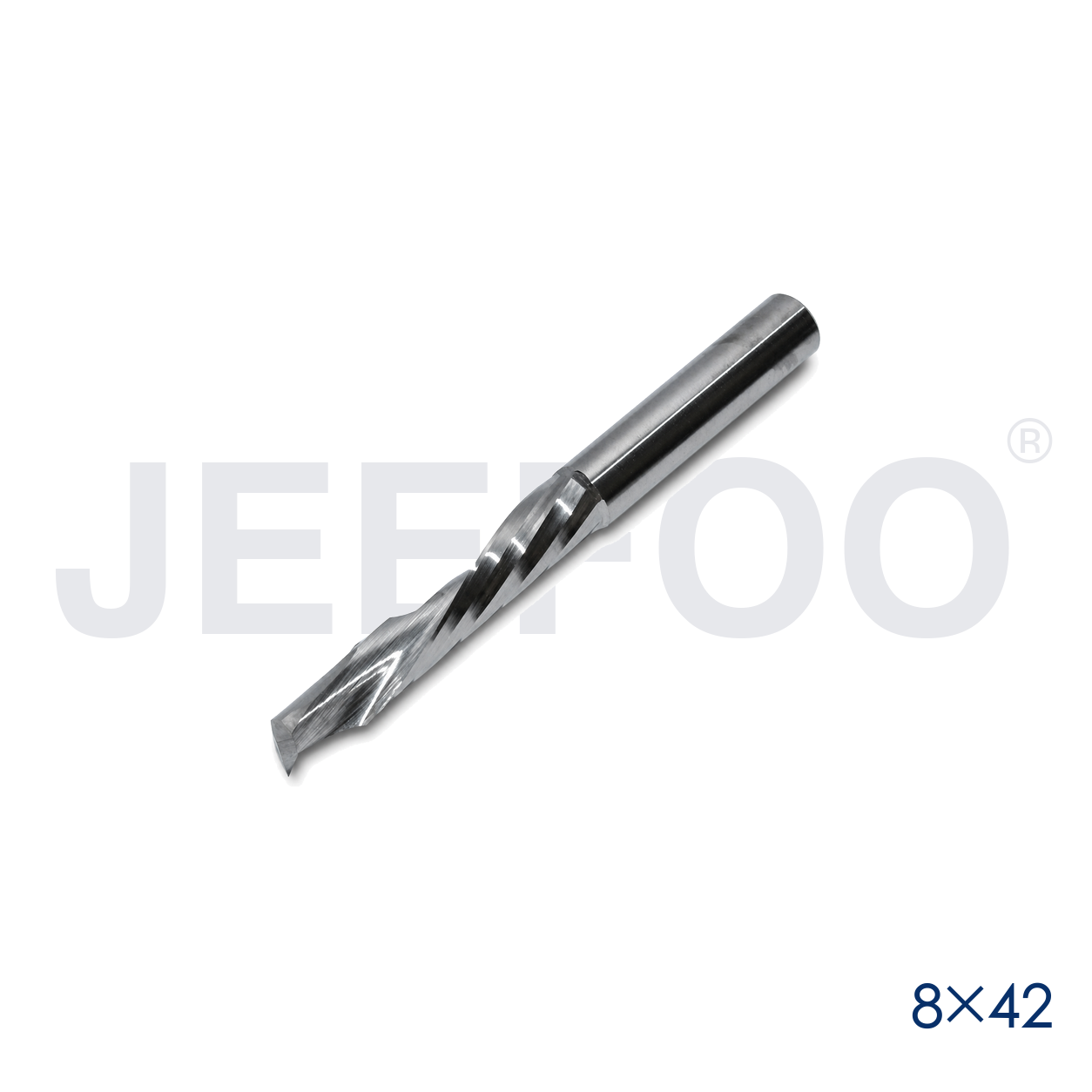 8x42 GT Single Spiral Flute Up Down Cut Milling Cutter detail B
