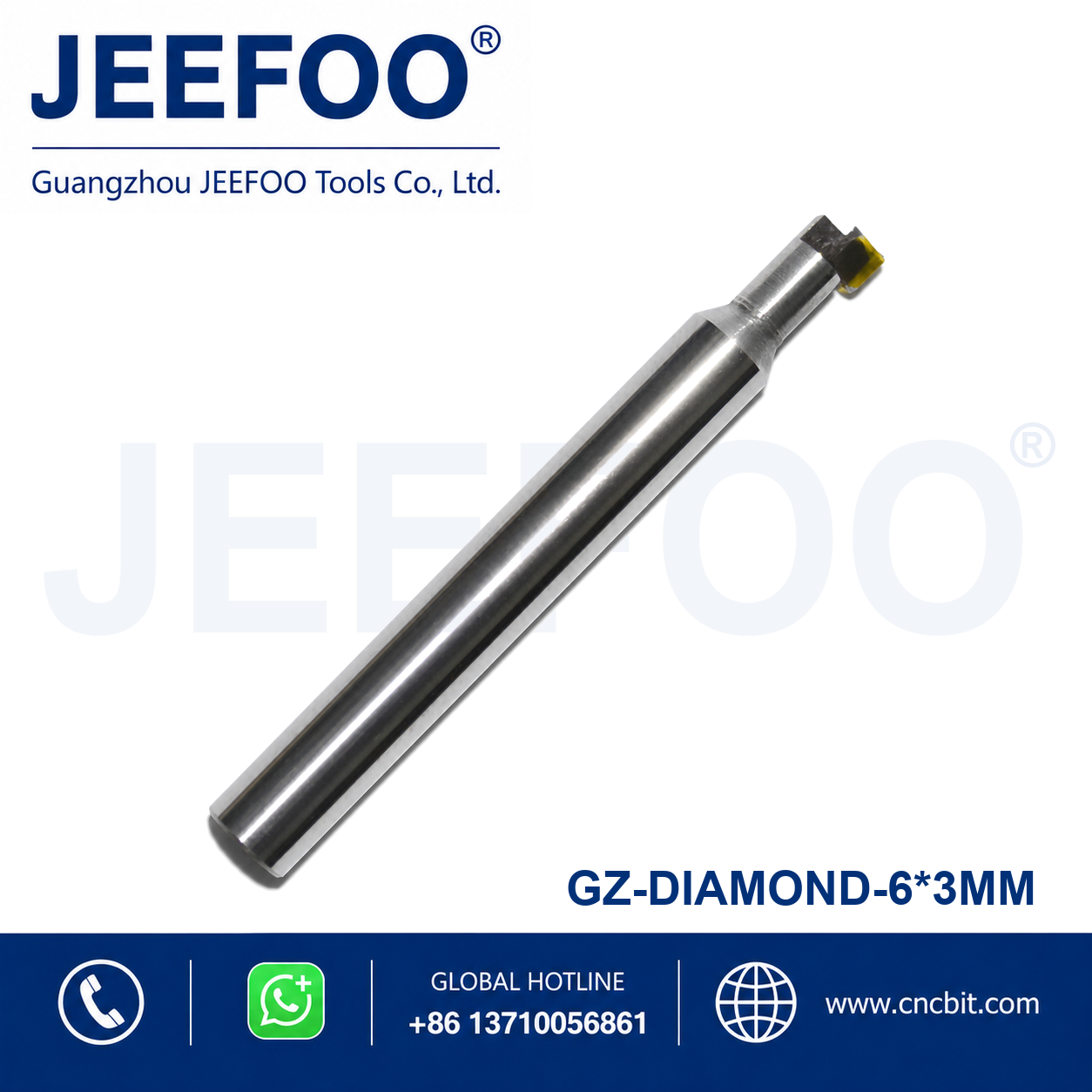 6x3 Diamond PCD Bottom Milling Cutter for Acrylic Mirror Finish