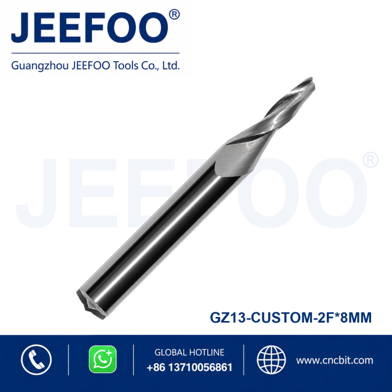 8mm Non-Standard Two Flute Spiral Router Bit product image