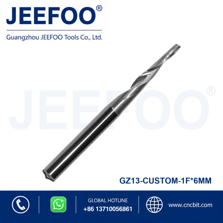 6mm Non-Standard Single Flute Spiral Milling Bit product image
