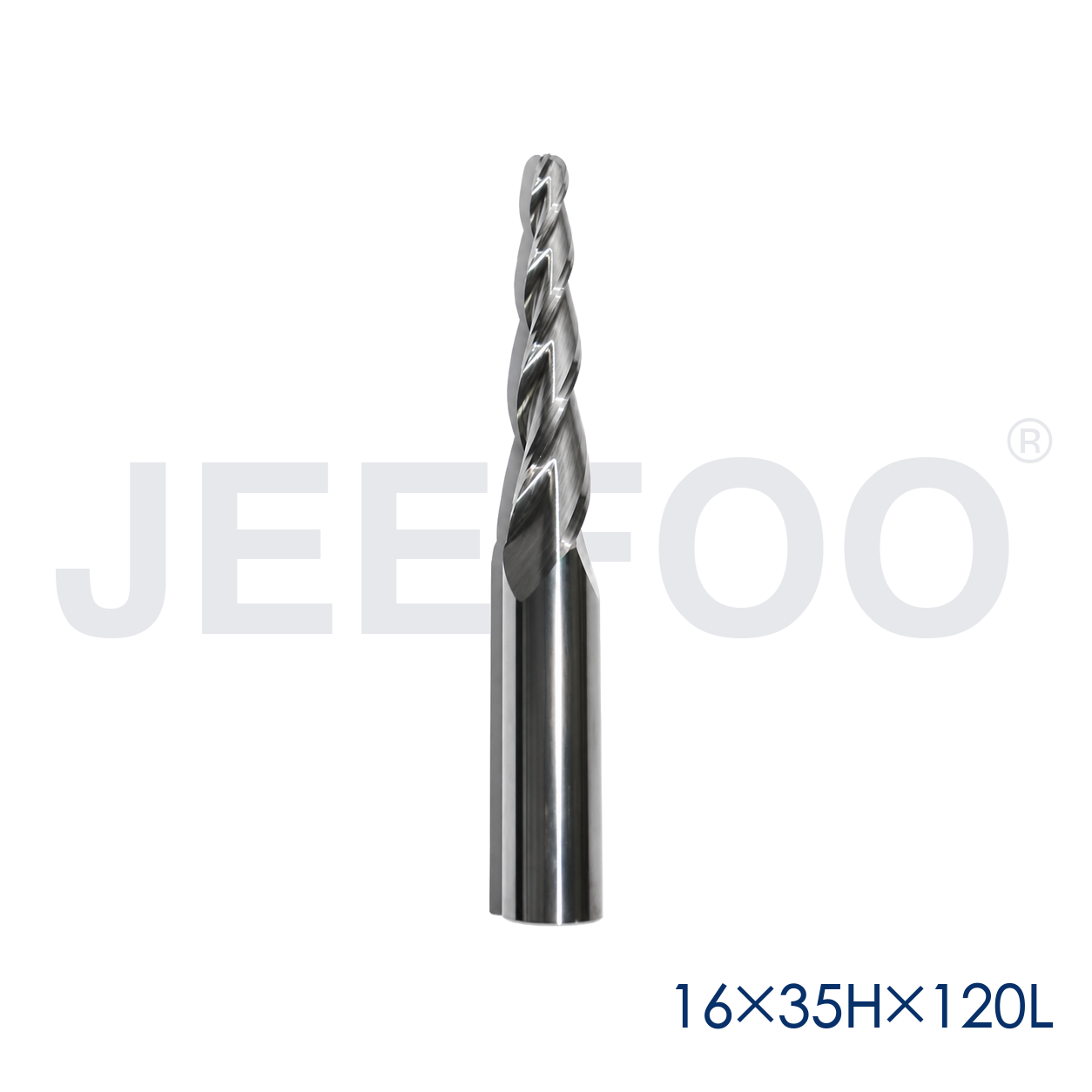 three flute spiral taper end mill product details A