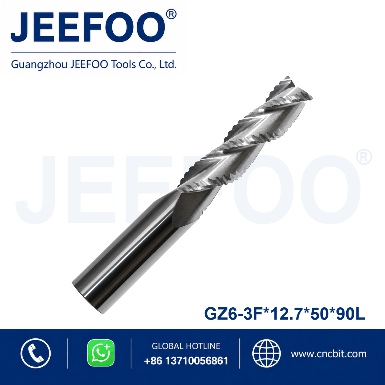 CNC rough milling cutter 12.7x50x90 GZ6