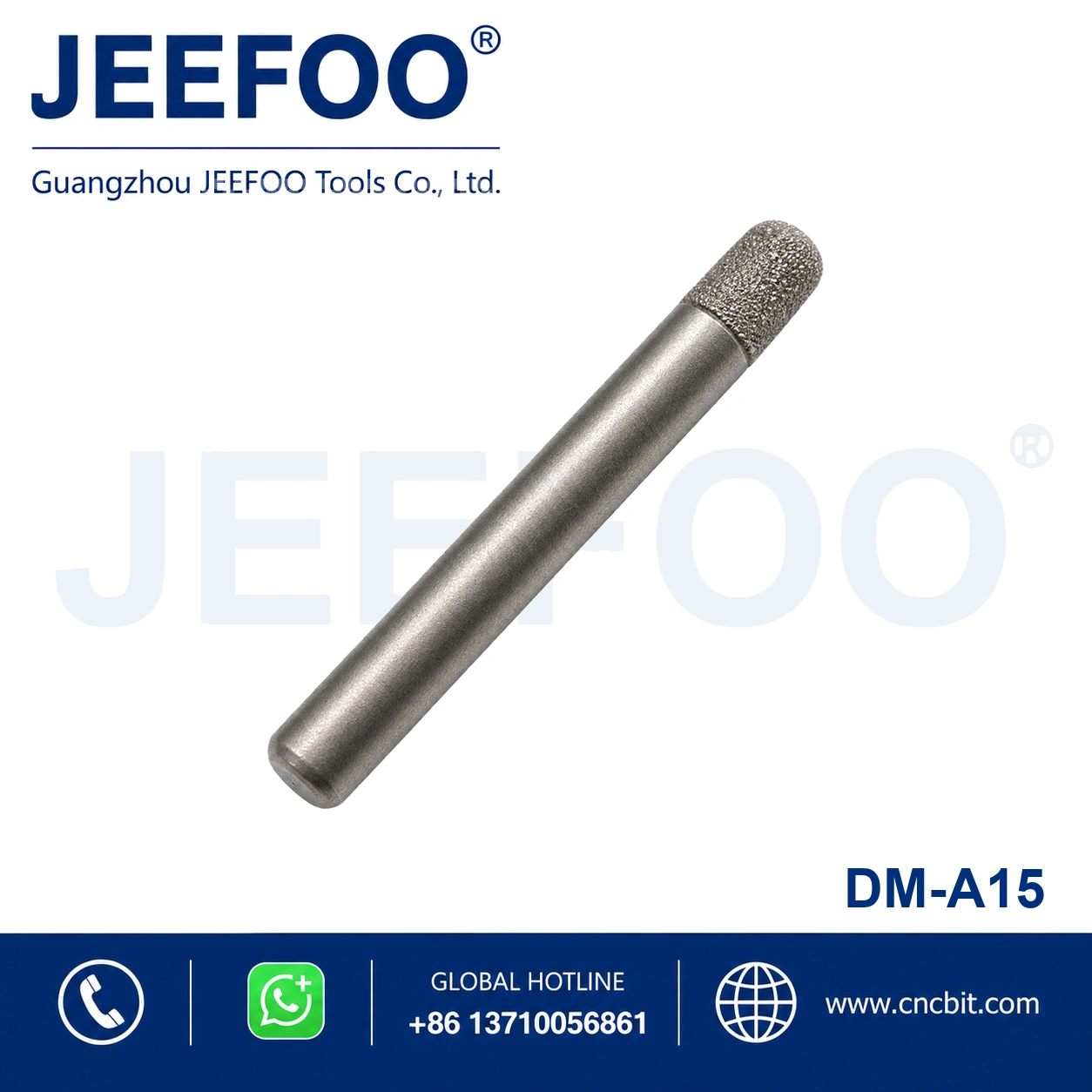 8mm Brazed Diamond Flat Bottom Grooving Bit product image