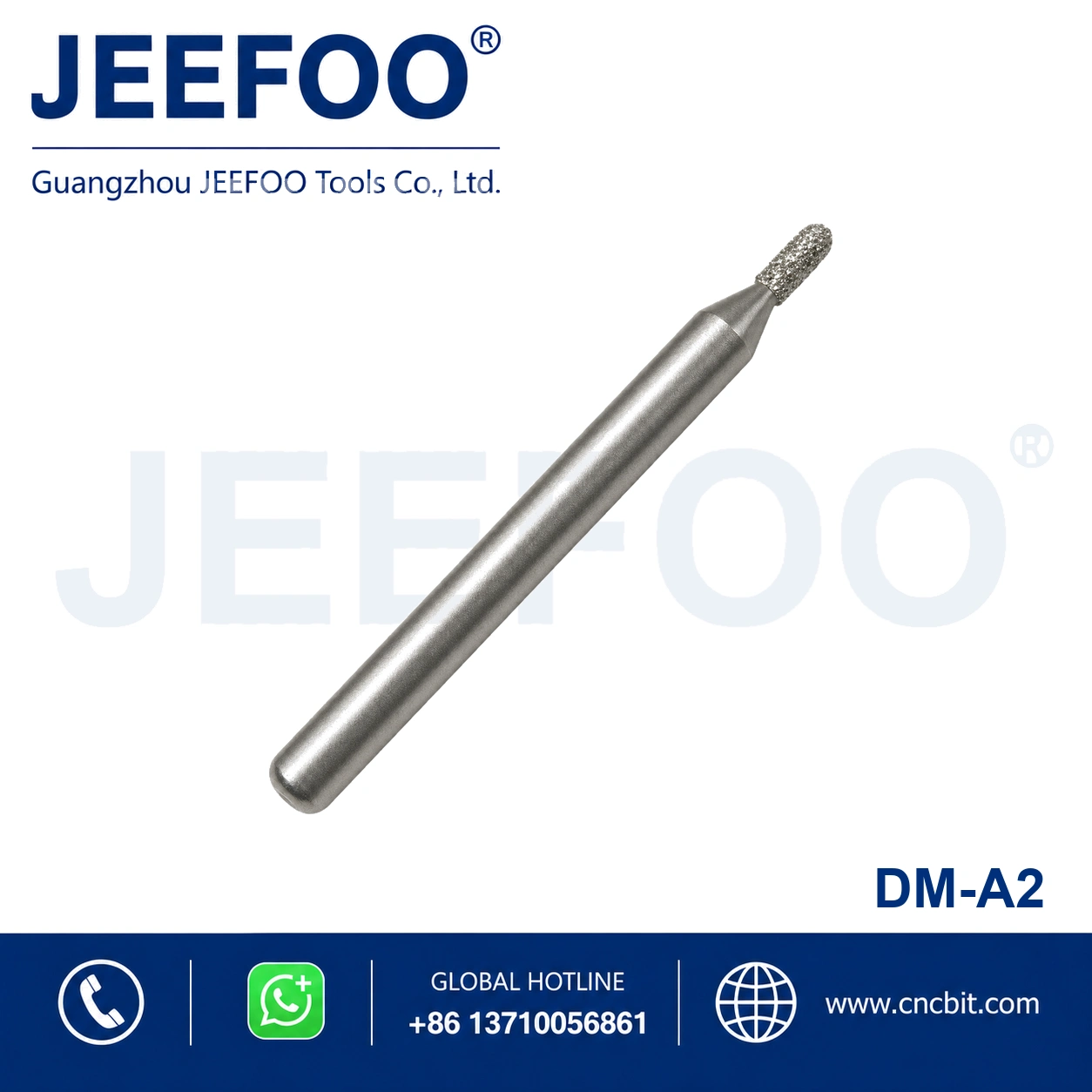 6-to-3mm Brazed Diamond Ball Nose Stone Bit product image