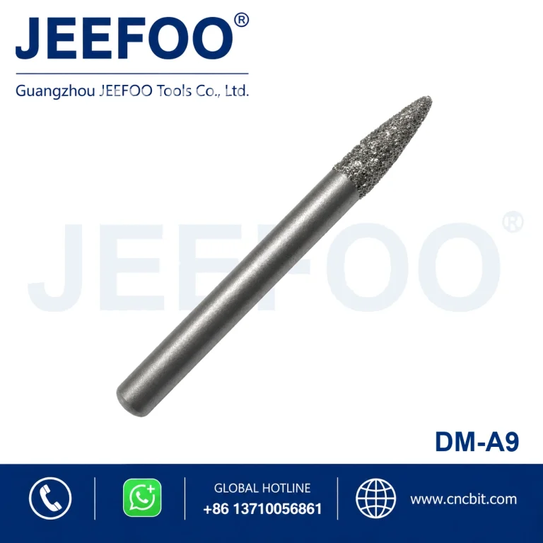 6mm Shank Deep Relief 20 Degree Brazed Diamond Bit product image