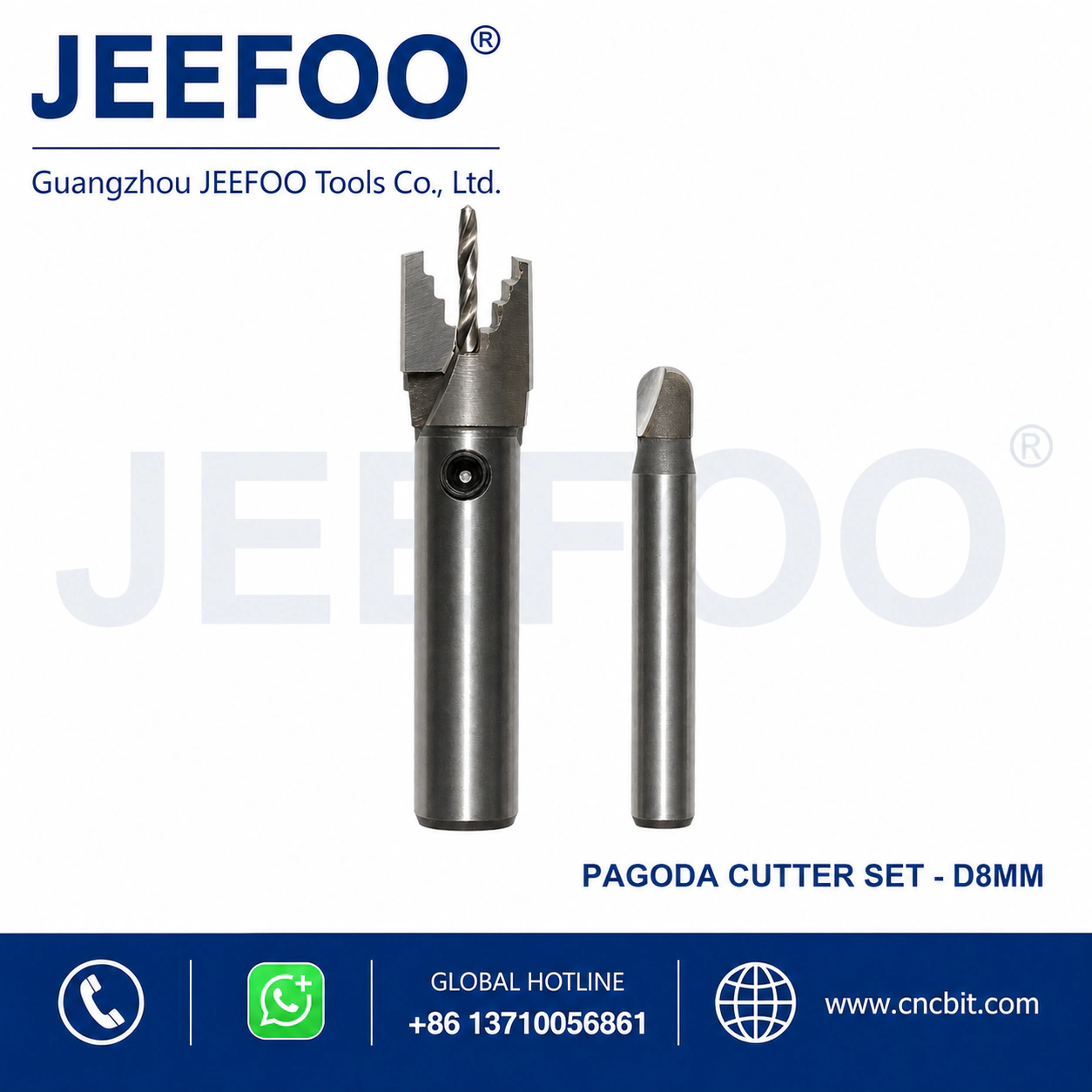 Bench Drill Pagoda Bead Cutter 8 mm Two-Piece Set product image
