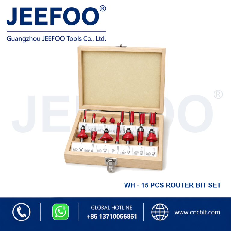 WH 15-Piece Woodworking Router Bit Set product image