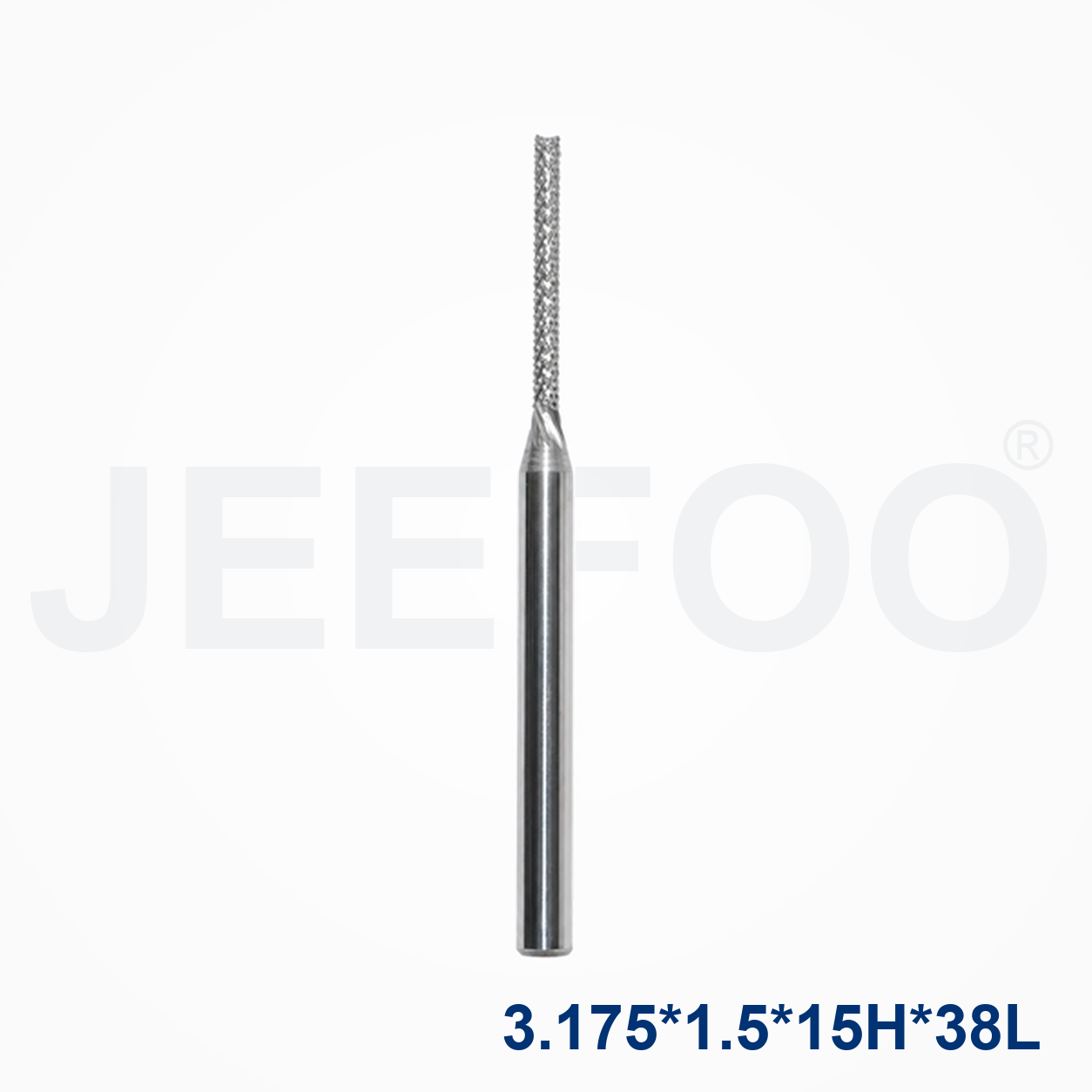 XE 3.175xd1.5x15Hx38L PCB Router Bit detail 1