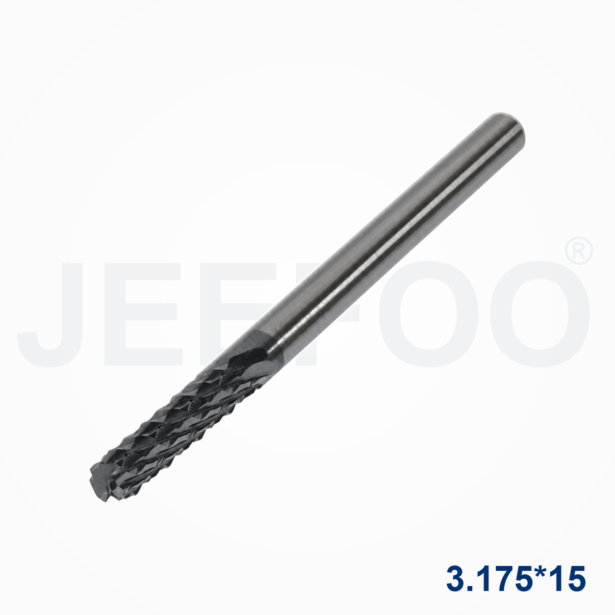 XE Coatedx3.175x15 PCB Router Bit detail 2